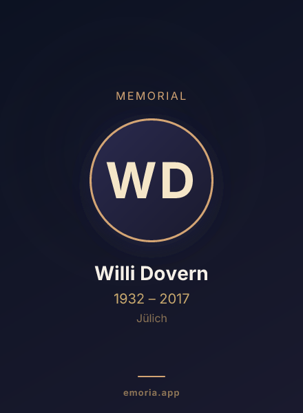 Memorial portrait of Willi Dovern
