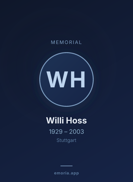 Memorial portrait of Willi Hoss
