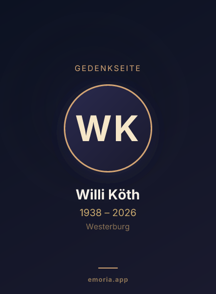 Gedenkportrait von Willi Köth