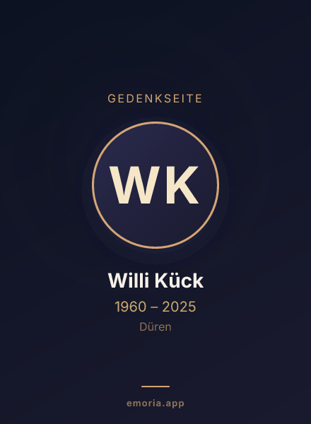 Gedenkportrait von Willi Kück