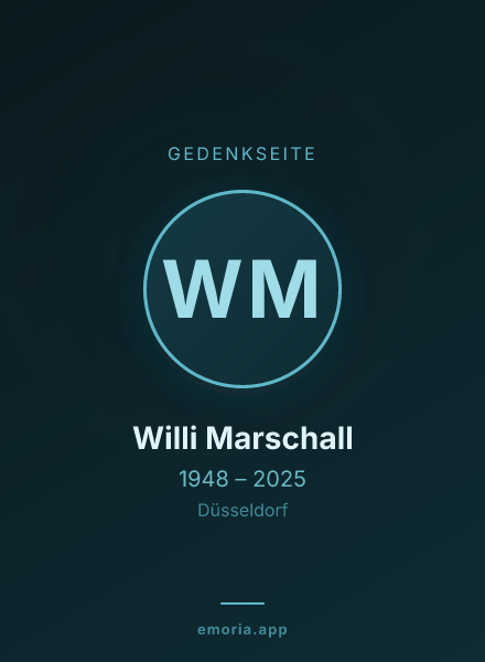Gedenkportrait von Willi Marschall