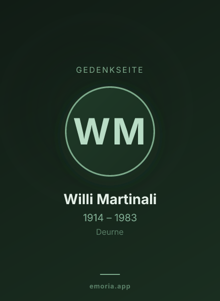 Gedenkportrait von Willi Martinali
