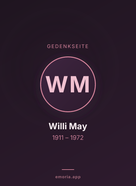 Gedenkportrait von Willi May