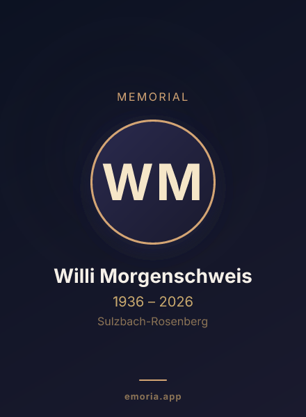 Memorial portrait of Willi Morgenschweis