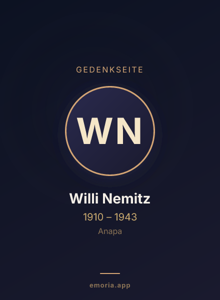 Gedenkportrait von Willi Nemitz