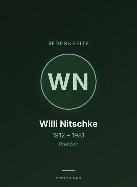 Gedenkportrait von Willi Nitschke