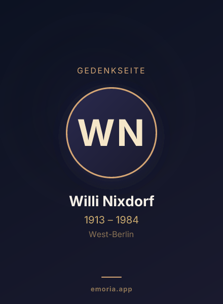 Gedenkportrait von Willi Nixdorf
