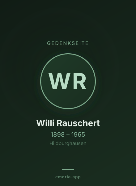 Gedenkportrait von Willi Rauschert
