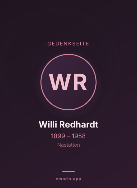 Gedenkportrait von Willi Redhardt