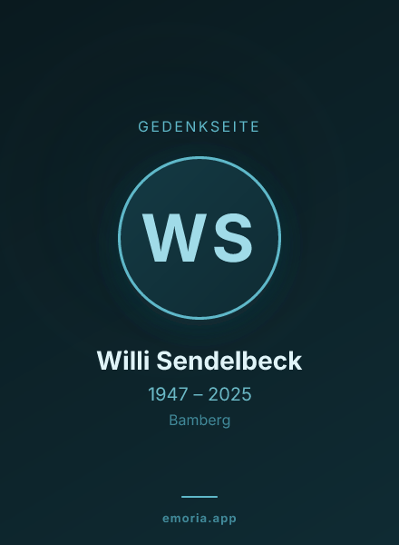 Gedenkportrait von Willi Sendelbeck
