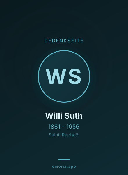 Gedenkportrait von Willi Suth