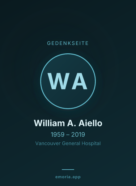 Gedenkportrait von William A. Aiello
