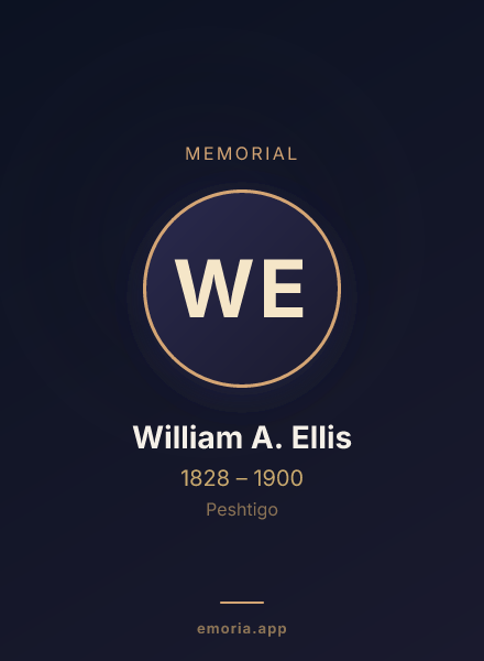 Memorial portrait of William A. Ellis