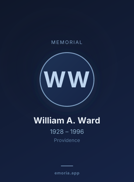 Memorial portrait of William A. Ward