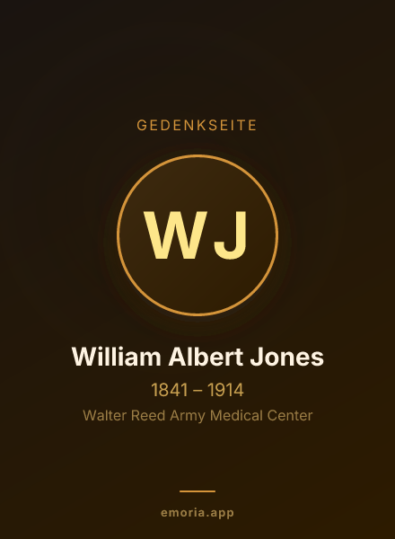 Gedenkportrait von William Albert Jones