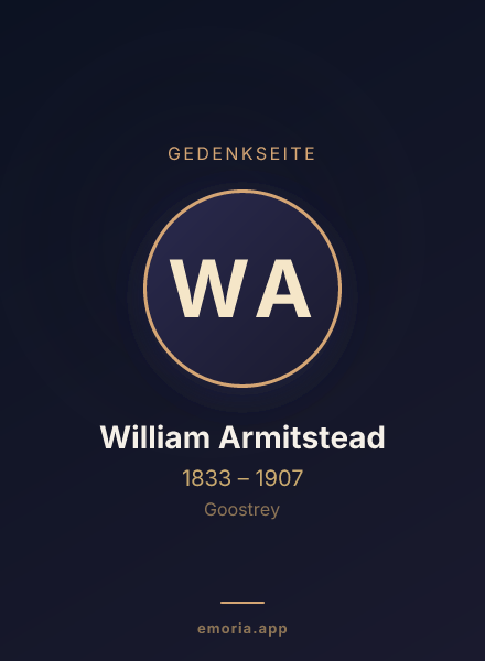 Gedenkportrait von William Armitstead