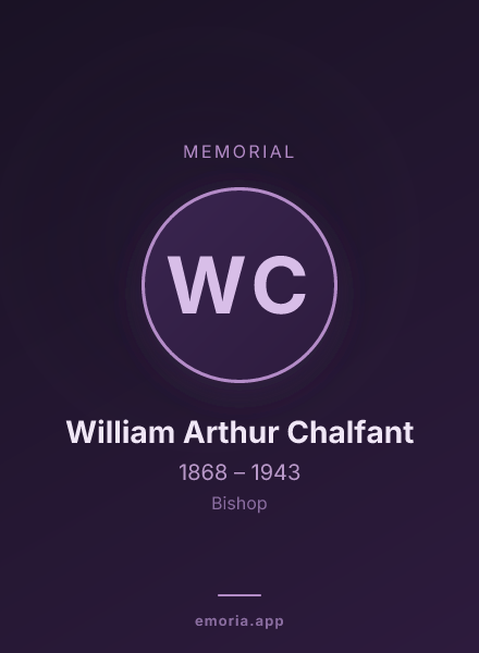 Memorial portrait of William Arthur Chalfant