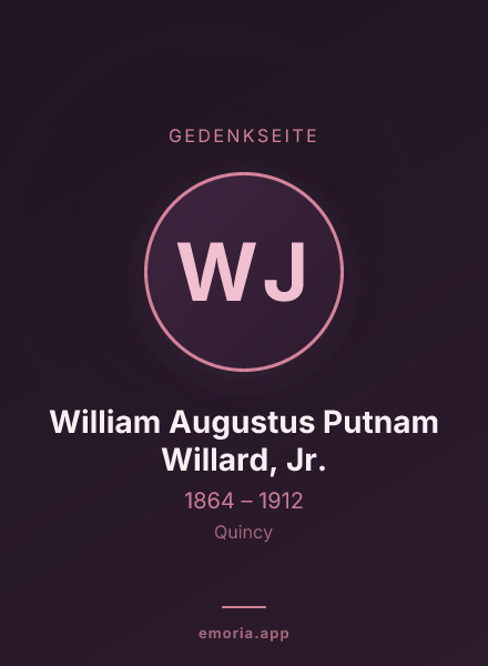 Gedenkportrait von William Augustus Putnam Willard, Jr.