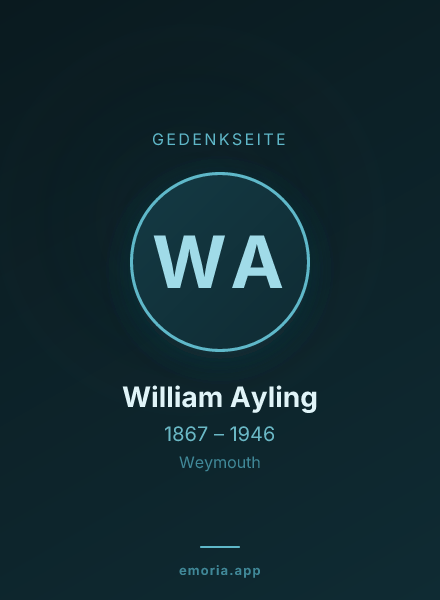 Gedenkportrait von William Ayling