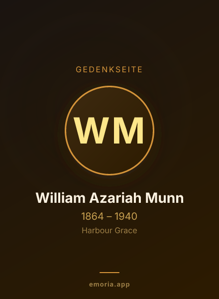 Gedenkportrait von William Azariah Munn