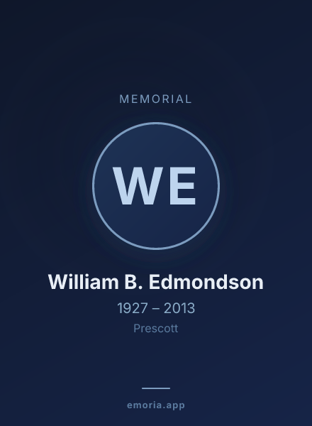 Memorial portrait of William B. Edmondson