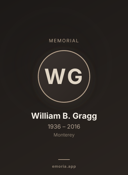 Memorial portrait of William B. Gragg