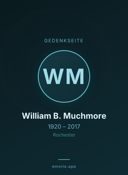 Gedenkportrait von William B. Muchmore