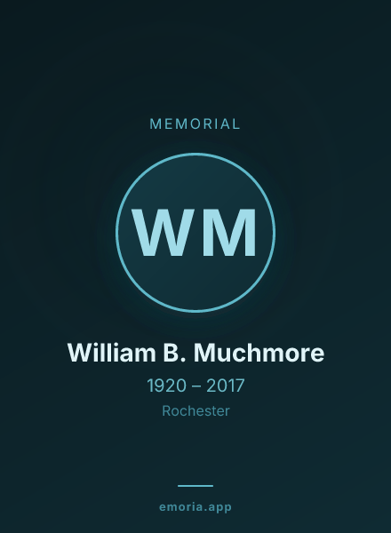 Memorial portrait of William B. Muchmore