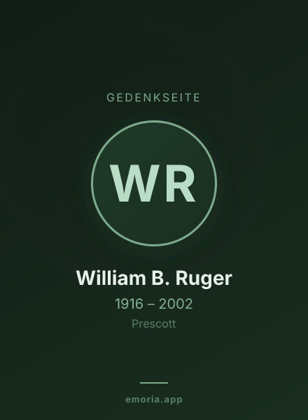 Gedenkportrait von William B. Ruger