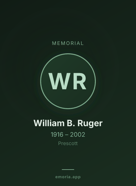 Memorial portrait of William B. Ruger