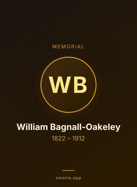 Memorial portrait of William Bagnall-Oakeley
