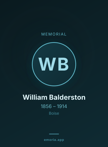 Memorial portrait of William Balderston