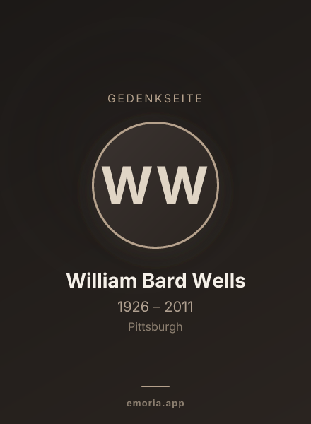 Gedenkportrait von William Bard Wells