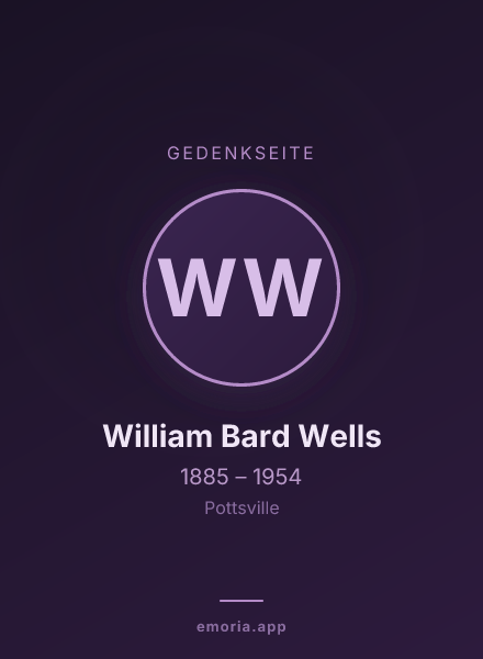 Gedenkportrait von William Bard Wells