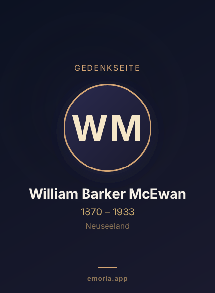 Gedenkportrait von William Barker McEwan