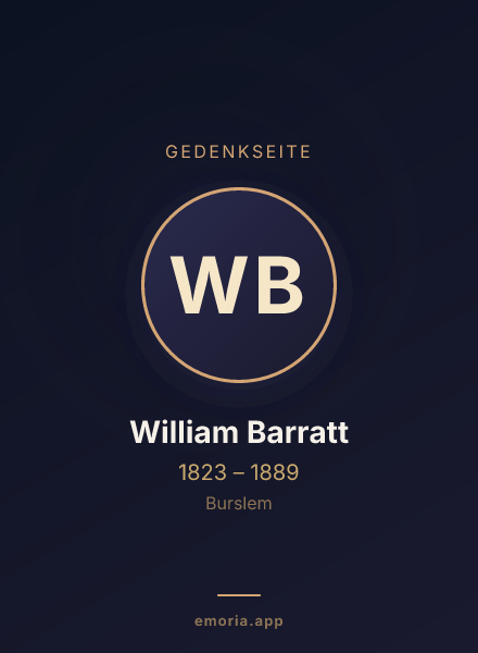 Gedenkportrait von William Barratt