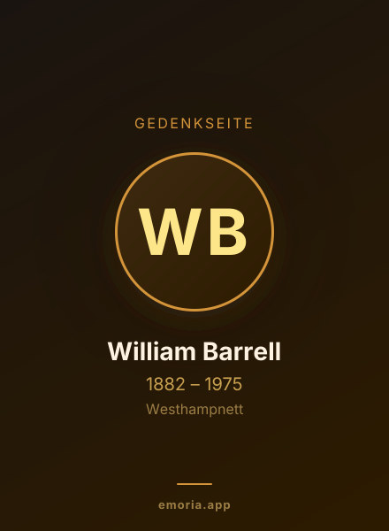 Gedenkportrait von William Barrell