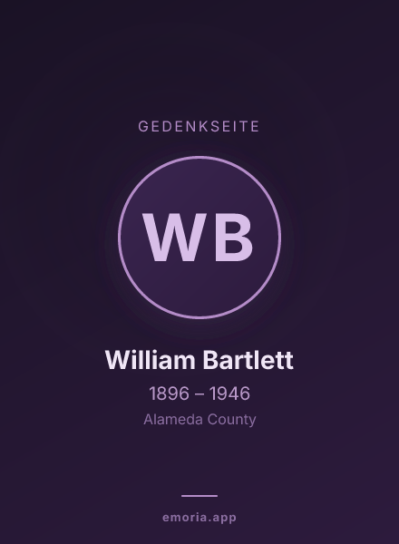 Gedenkportrait von William Bartlett