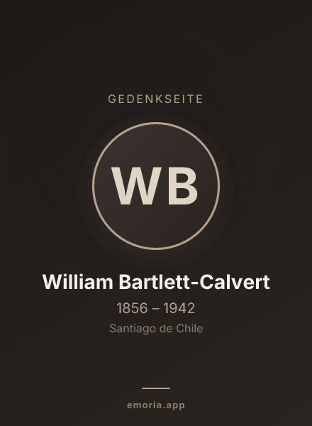 Gedenkportrait von William Bartlett-Calvert