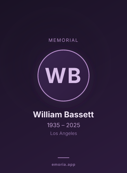 Memorial portrait of William Bassett