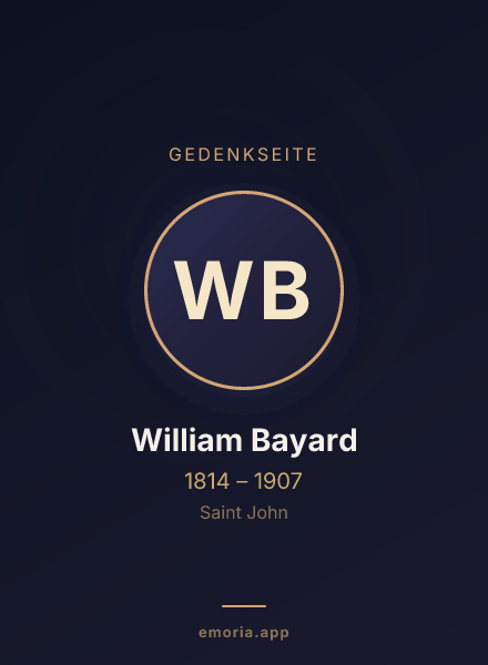 Gedenkportrait von William Bayard