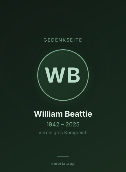 Gedenkportrait von William Beattie