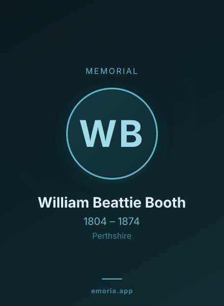 Memorial portrait of William Beattie Booth