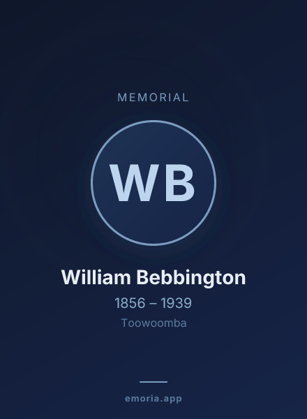Memorial portrait of William Bebbington