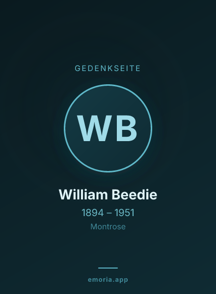 Gedenkportrait von William Beedie