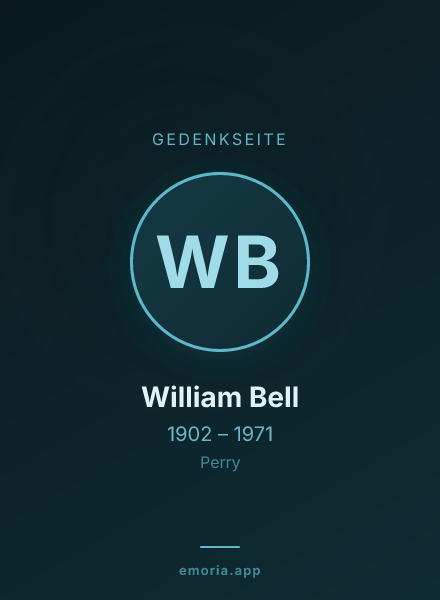 Gedenkportrait von William Bell
