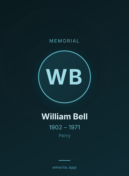Memorial portrait of William Bell