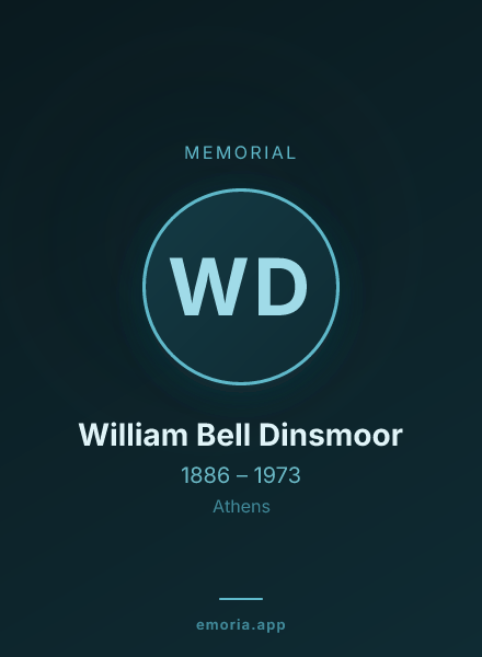 Memorial portrait of William Bell Dinsmoor