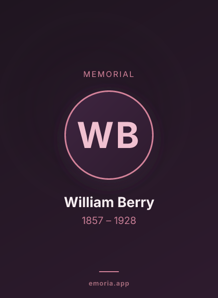 Memorial portrait of William Berry