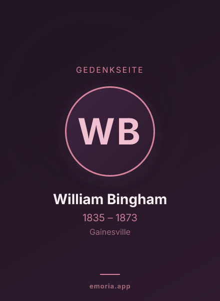 Gedenkportrait von William Bingham